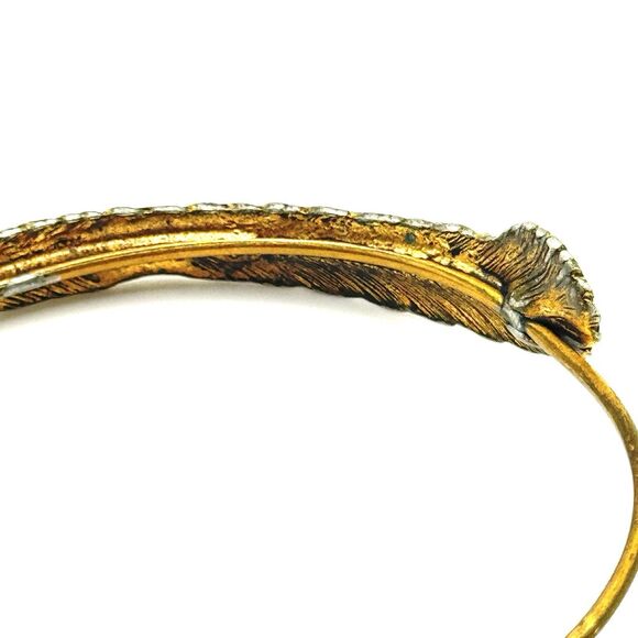 ALEX AND ANI Adjustable Copper Feather Bracelet in Rafaelian Gold - Picture 3 of 3